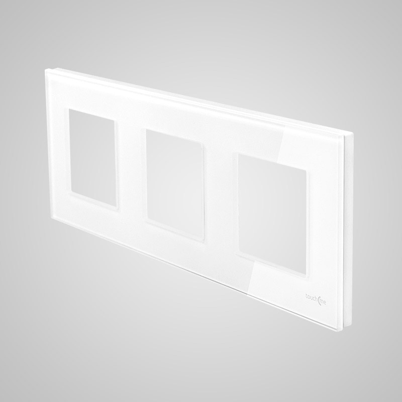 Touchme TM717W Ramka 3-krotna 86x228mm szklana, biała