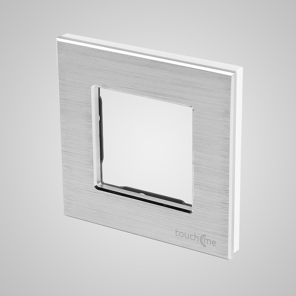 Zdjęcie produktu: Touchme TM628W Ramka 1-krotna 86x86mm aluminium, srebrna