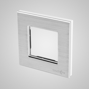 Miniatura produktu: Touchme TM628W Ramka 1-krotna 86x86mm aluminium, srebrna Miniatura produktu: Touchme TM628W Ramka 1-krotna 86x86mm aluminium, srebrna