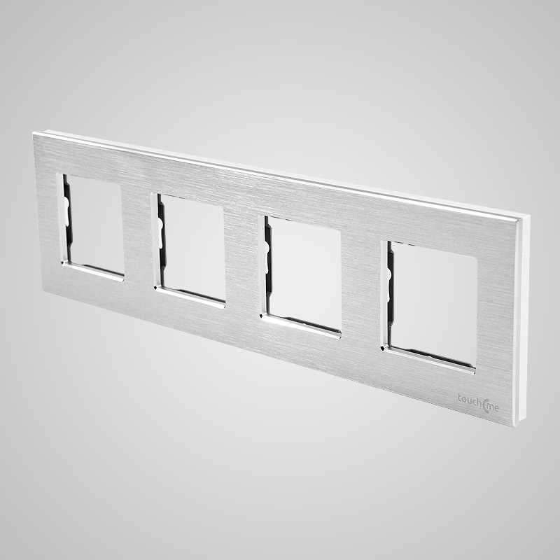 Touchme TM618W Ramka 4-krotna 86x299mm aluminium, biała