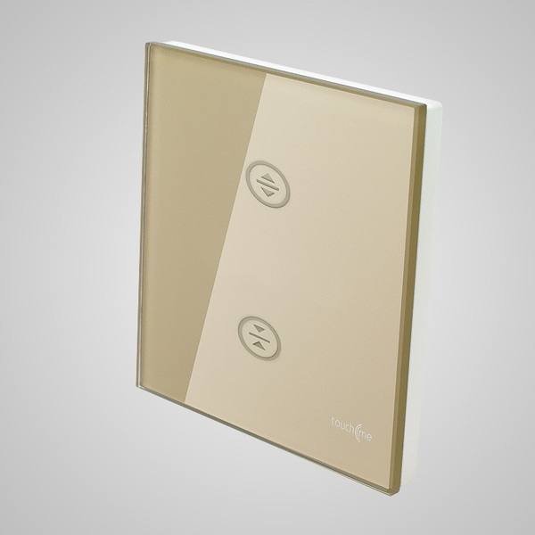 Zdjęcie produktu: Touchme Duży panel 86x86mm szklany, żaluzjowy, złoty TM727G