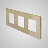 Touchme TM717G Ramka 3-krotna 86x228mm szklana, złota