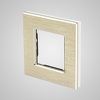 Miniatura zdjęcia: Touchme TM628G Ramka 1-krotna 86x86mm aluminium, złota Miniatura zdjęcia: Touchme TM628G Ramka 1-krotna 86x86mm aluminium, złota