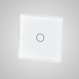 Miniatura produktu: Touchme TM530W Mały panel szklany 47x47mm + naklejka montażowa, przycisk pojedynczy, biały