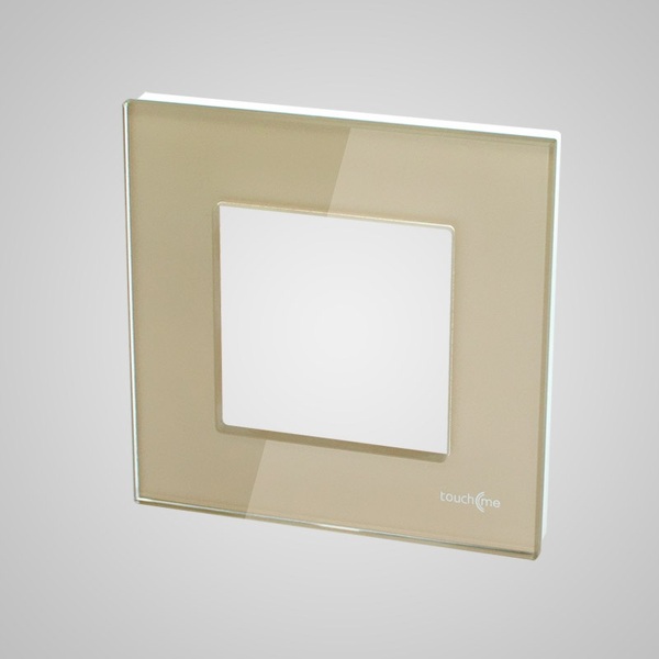 Zdjęcie produktu: Touchme TM728G Ramka 1-krotna 86x86mm szklana, złota