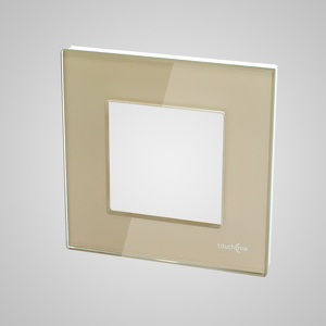 Miniatura produktu: Touchme TM728G Ramka 1-krotna 86x86mm szklana, złota Miniatura produktu: Touchme TM728G Ramka 1-krotna 86x86mm szklana, złota