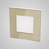 Touchme TM728G Ramka 1-krotna 86x86mm szklana, złota