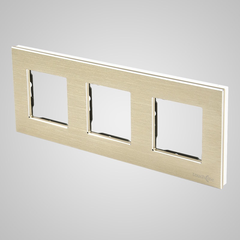 Touchme TM617G Ramka 3-krotna 86x228mm aluminium, złota Touchme TM617G Ramka 3-krotna 86x228mm aluminium, złota