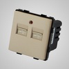 Miniatura zdjęcia: Touchme TM626G Gniazdo z 2 niezależnymi złączami USB, przesłony, lampka sygnalizacyjna, złote Miniatura zdjęcia: Touchme TM626G Gniazdo z 2 niezależnymi złączami USB, przesłony, lampka sygnalizacyjna, złote