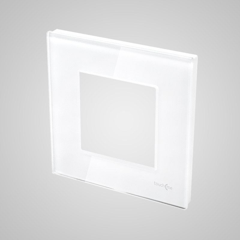 Touchme TM728W Ramka 1-krotna 86x86mm szklana, biała