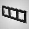 Touchme TM617B Ramka 3-krotna 86x228mm aluminium, czarna