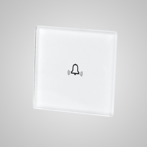 Miniatura produktu: Touchme TM813W Mały panel szklany 47x47mm + naklejka montażowa, dzwonek, biały
