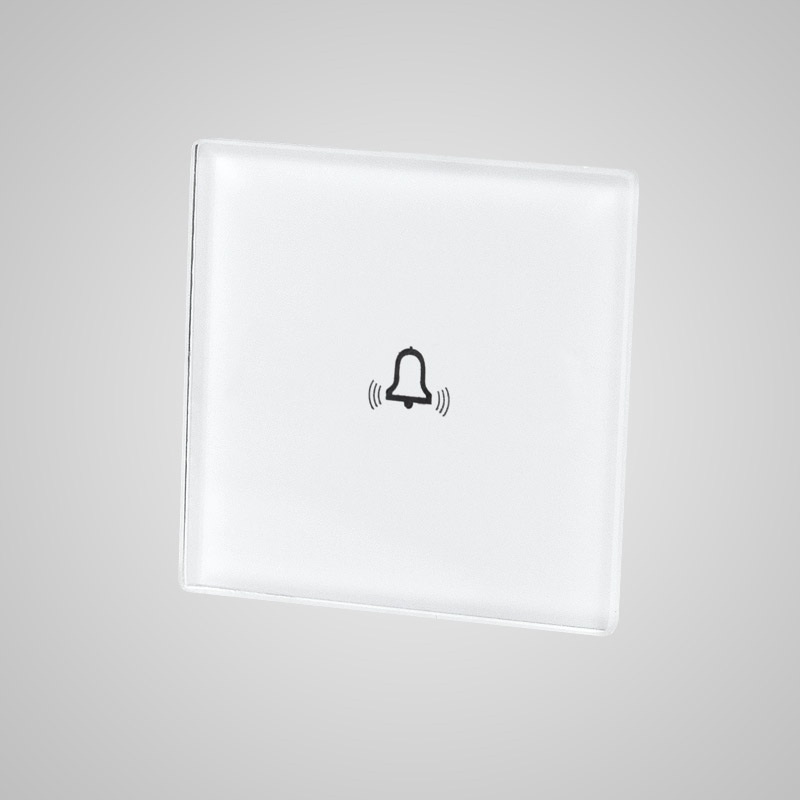 Touchme TM813W Mały panel szklany 47x47mm + naklejka montażowa, dzwonek, biały