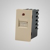 Miniatura zdjęcia: Touchme TM901G Moduł 1/2 gniazdo USB, przesłona, lampka sygnalizacyjna, złote