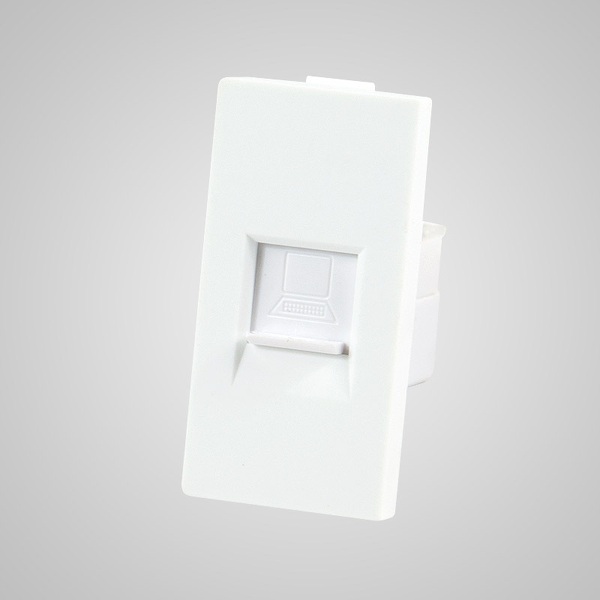 Zdjęcie produktu: Touchme TM903W Moduł 1/2, gniazdo komputerowe RJ45, białe