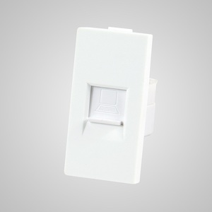 Miniatura produktu: Touchme TM903W Moduł 1/2, gniazdo komputerowe RJ45, białe