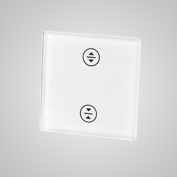Zdjęcie produktu: Touchme TM827W Mały panel szklany 47x47mm + naklejka montażowa, żaluzjowy, biały