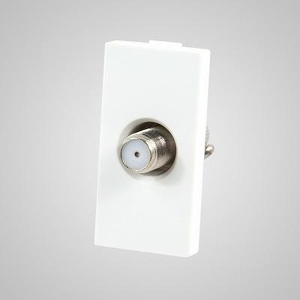 Miniatura produktu: Touchme TM905W Moduł 1/2, gniazdo antenowe SAT, białe