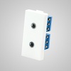 Touchme TM910W Moduł 1/2, gniazdo podwójne słuchawkowe stereo, białe