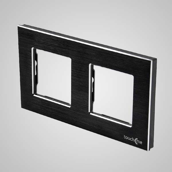 Zdjęcie produktu: Touchme TM616B Ramka 2-krotna 86x158mm aluminium, czarna