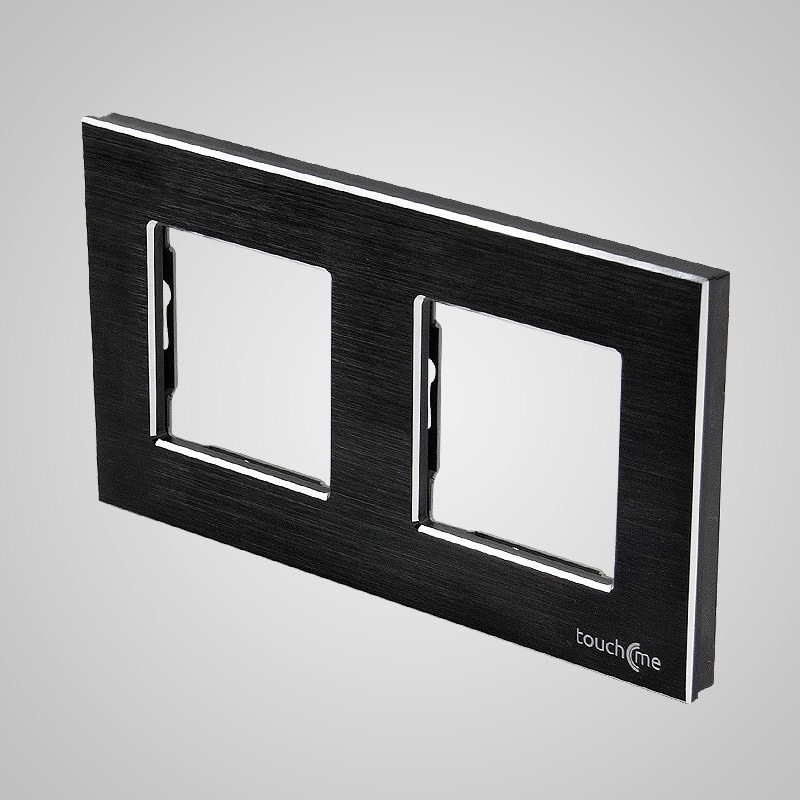 Touchme TM616B Ramka 2-krotna 86x158mm aluminium, czarna