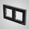 Miniatura zdjęcia: Touchme TM616B Ramka 2-krotna 86x158mm aluminium, czarna