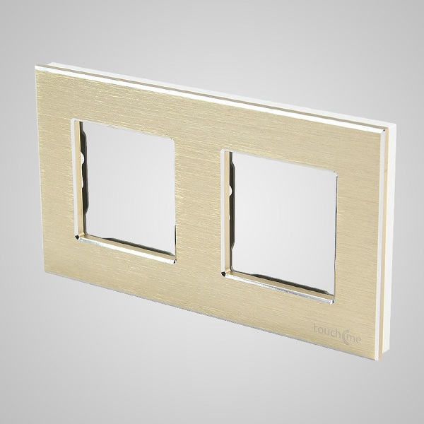 Zdjęcie produktu: Touchme TM616G Ramka 2-krotna 86x158mm aluminium, złota