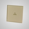 Miniatura zdjęcia: Touchme TM813G Mały panel szklany 47x47mm + naklejka montażowa, dzwonek, złoty
