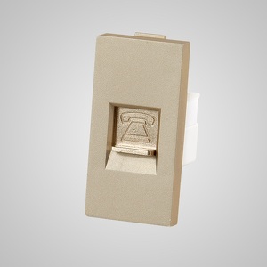 Miniatura produktu: Touchme TM902G Moduł 1/2, gniazdo telefoniczne RJ11, złote