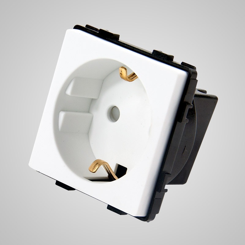 Touchme TM624W Gniazdo schuko, modułowe, białe