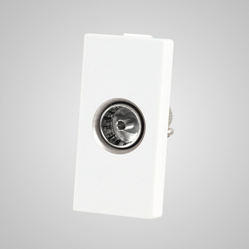 Touchme TM904W Moduł 1/2, gniazdo antenowe TV, białe