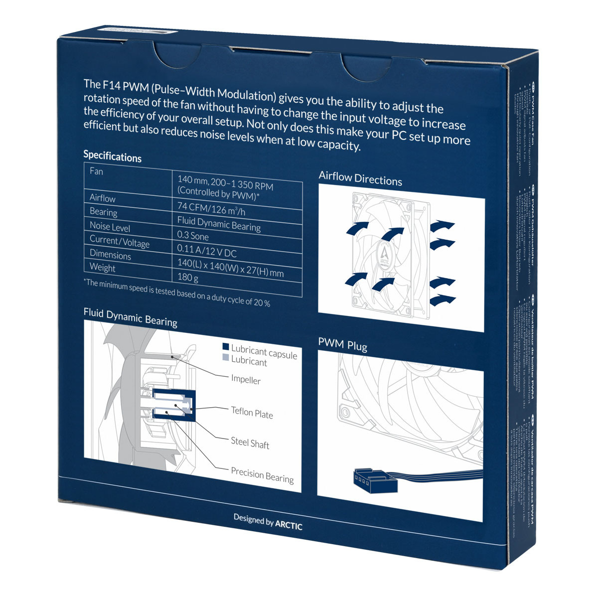 Wentylator Arctic F14 PWM Rev.2 140mm Wentylator Arctic F14 PWM Rev.2 140mm