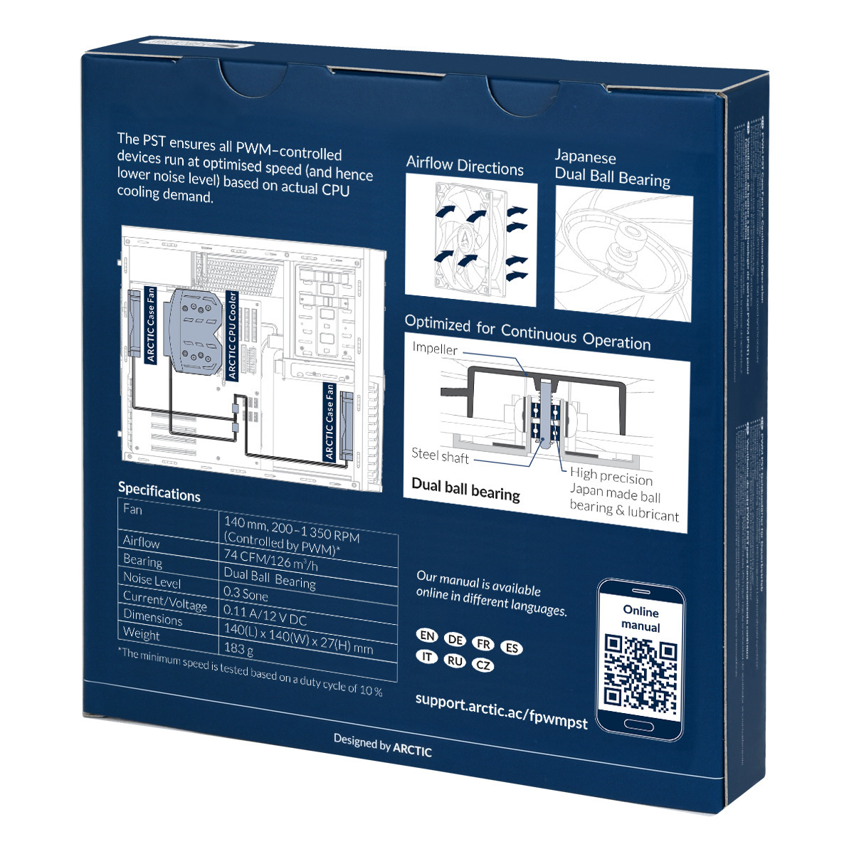 Wentylator Arctic F14 PWM PST CO 140mm Wentylator Arctic F14 PWM PST CO 140mm
