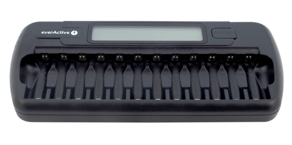 Ładowarka akumulatorków Ni-MH 12 niezależnych kanałów ładowania everActive NC-1200