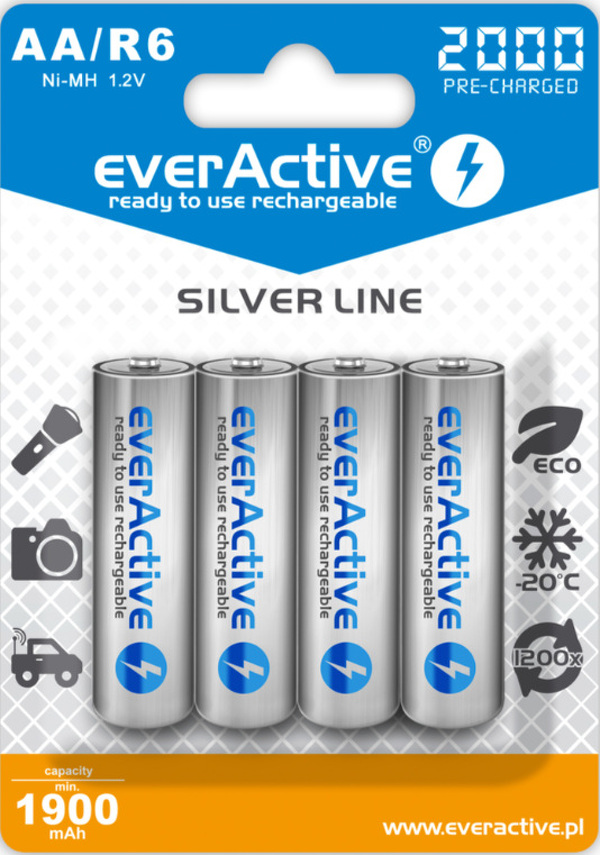 Zdjęcie produktu: everActive R6/AA 2000mAh 4 szt. EVHRL6-2000