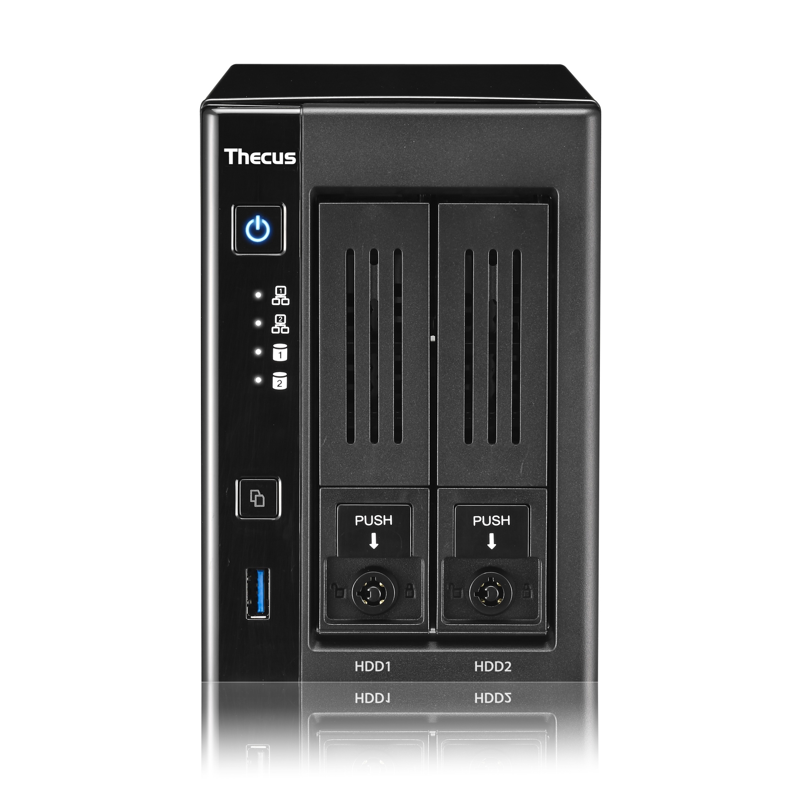 Serwer plików Thecus N2810, 2-bay, Intel Celeron N3050(16G hz dual core, Turbo 2.16Ghz),2GB DDR3 SDRAM,USB3.0x3.HDMIx1.Thecus new OS7 Serwer plików Thecus N2810, 2-bay, Intel Celeron N3050(16G hz dual core, Turbo 2.16Ghz),2GB DDR3 SDRAM,USB3.0x3.HDMIx1.Thecus new OS7