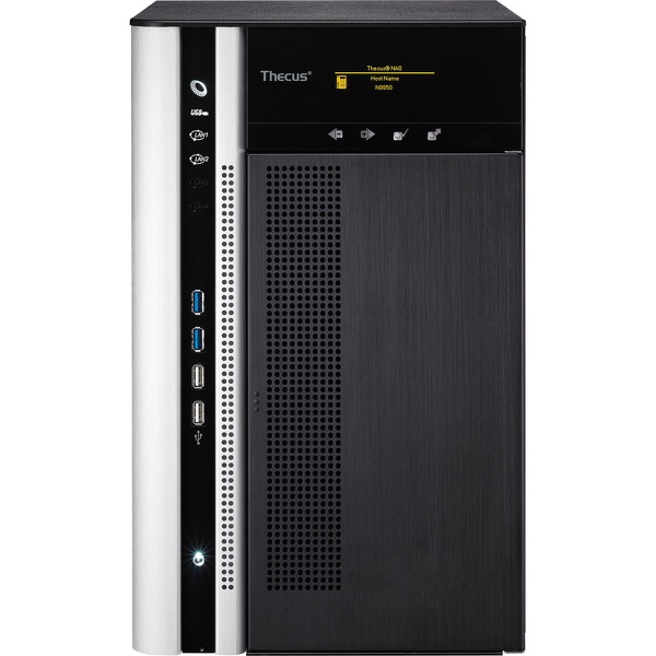 Zdjęcie produktu: Serwer plików Thecus N8850, 8-bay, Intel Core i3 2120 (3.3GHz Dual Core), 4GB DDR3 SDRAM, USB 2.0 x 4. USB 3.0 x 4. HDMIx 1