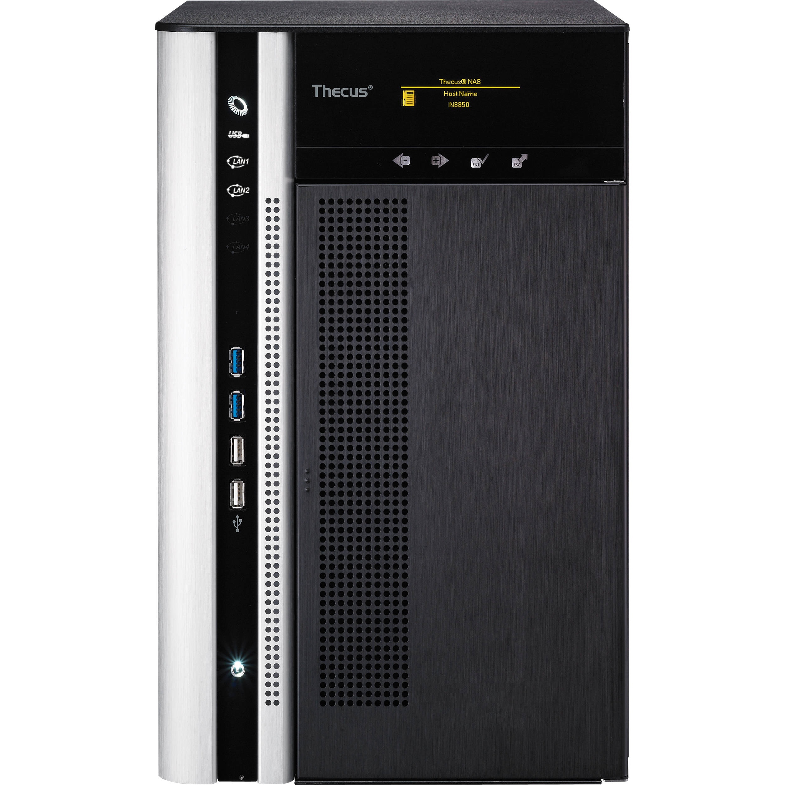 Serwer plików Thecus N8850, 8-bay, Intel Core i3 2120 (3.3GHz Dual Core), 4GB DDR3 SDRAM, USB 2.0 x 4. USB 3.0 x 4. HDMIx 1