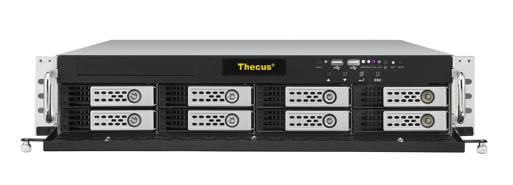Serwer plików Thecus N8900, 2U, 8-bay, Intel Core i3 2120 (3.3GHz Dual Core), 8G DDR3 SDRAM, USB 2.0 x 6. USB 3.0 x2. HDMIx 1 Serwer plików Thecus N8900, 2U, 8-bay, Intel Core i3 2120 (3.3GHz Dual Core), 8G DDR3 SDRAM, USB 2.0 x 6. USB 3.0 x2. HDMIx 1
