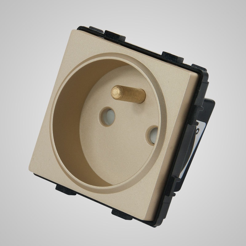 Touchme TM625G Gniazdko z bolcem, modułowe, złote Touchme TM625G Gniazdko z bolcem, modułowe, złote