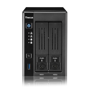 Miniatura produktu: Serwer plików Thecus N2810PRO, Tower 2bay, Intel Celeron N3160 quad-core 1.6GHz, 4GB DDRIII