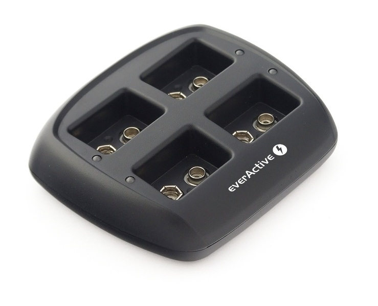 Zdjęcie produktu: Ładowarka akumulatorków Ni-MH 4 niezależne kanały ładowania everActive NC-109 Zdjęcie produktu: Ładowarka akumulatorków Ni-MH 4 niezależne kanały ładowania everActive NC-109