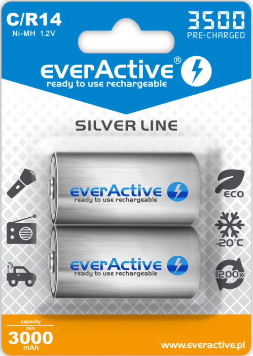 everActive R14/C Ni-MH 3500mAh EVHRL14-3500