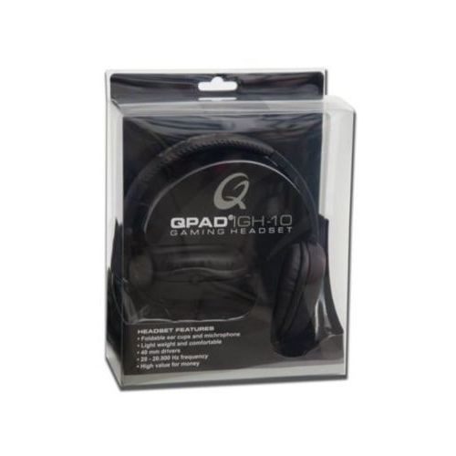 QPAD GH-10 - zestaw słuchawkowy dla graczy PREMIUM HiFi GH-10 Kolor czarny