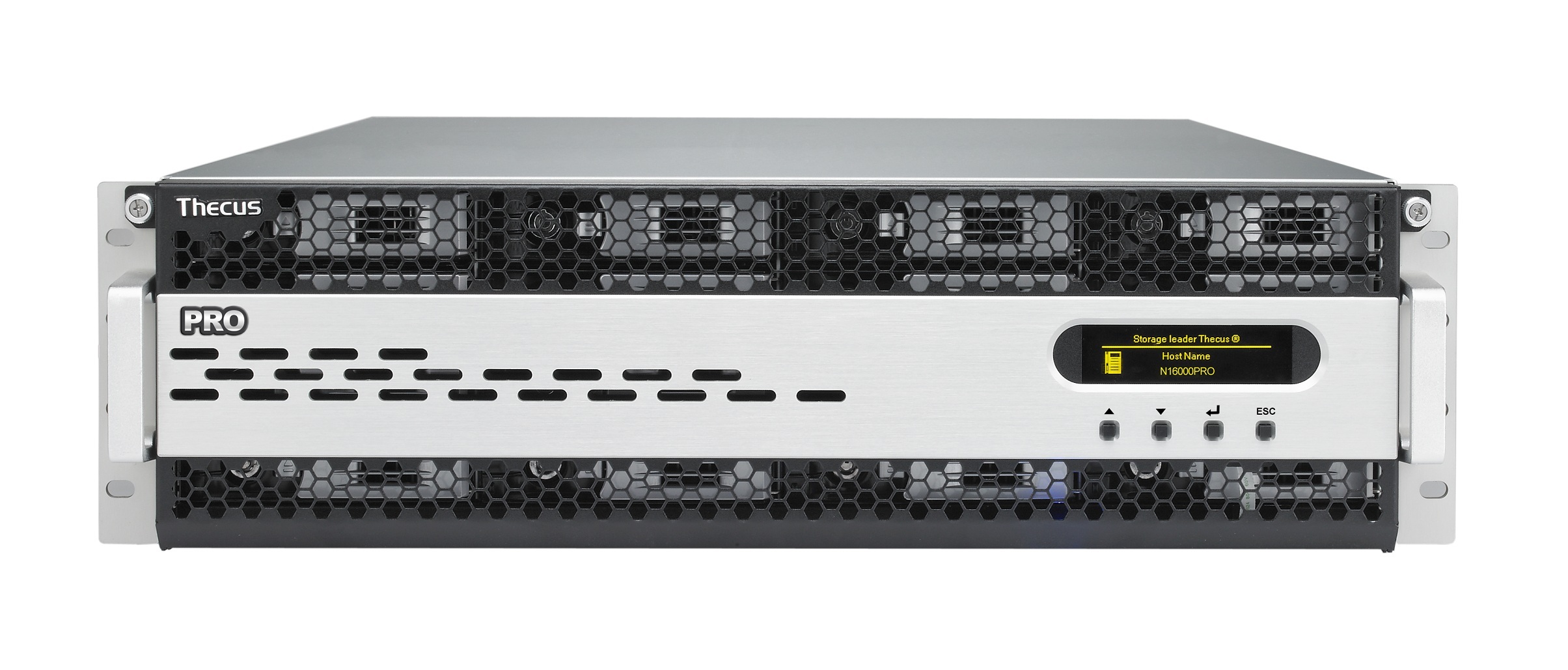 Serwer plików Thecus N16000PRO, 3U, 16-bay, Intel Sandy Bridge E3-1275 (3.4GHz Quad Core), 8GB DDR3 SDRAM, USB 2.0 x 6. USB 3.0 x2. HDMIx 1 Serwer plików Thecus N16000PRO, 3U, 16-bay, Intel Sandy Bridge E3-1275 (3.4GHz Quad Core), 8GB DDR3 SDRAM, USB 2.0 x 6. USB 3.0 x2. HDMIx 1