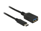 Miniatura zdjęcia: Delock 65634 CCP-USB2-AMcm-10 adapter USB Type-C (M)-AF 3.1 GEN 1 15cm Czarny