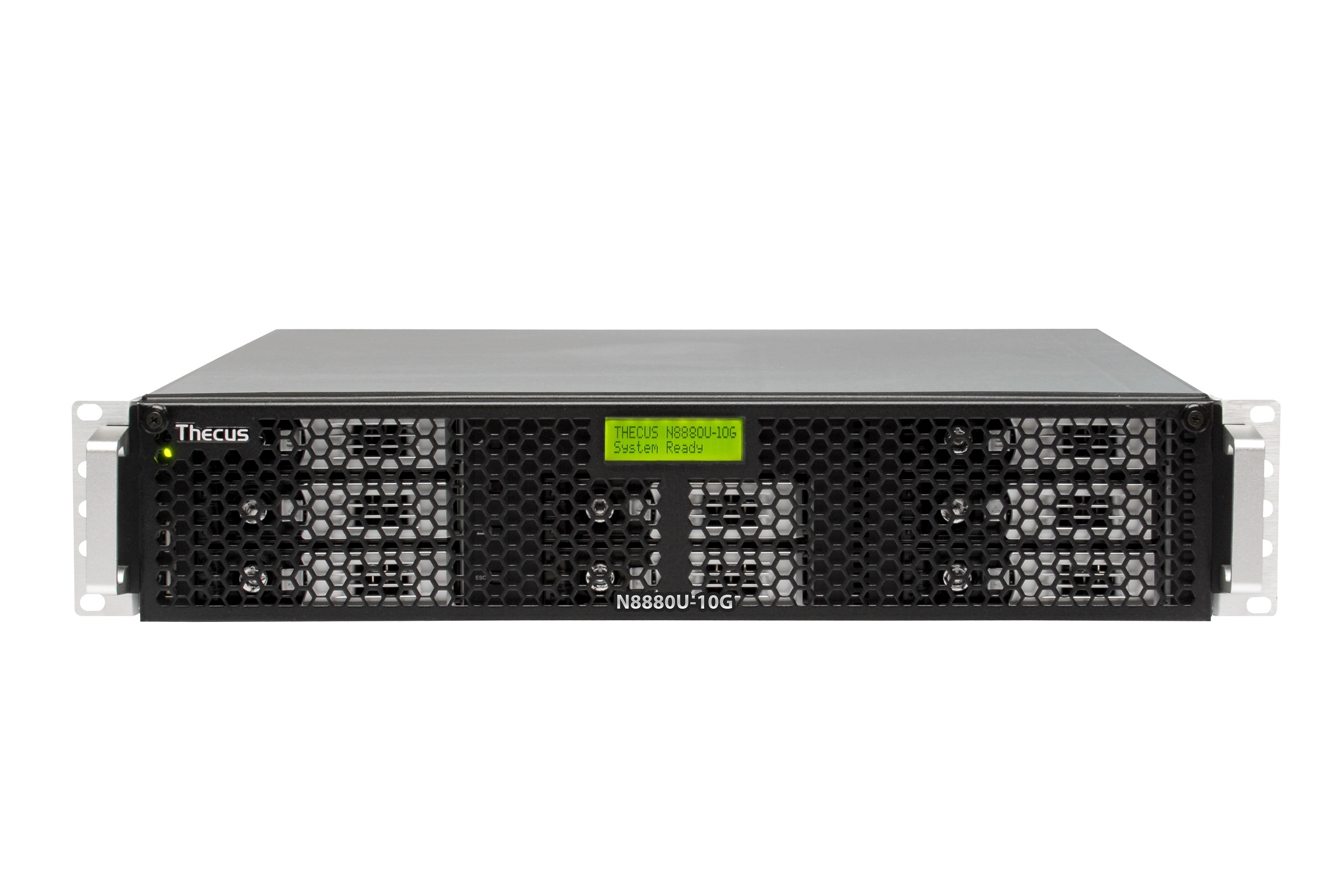 Serwer plików Thecus N8880U-10G, 2U, 8-bay, Intel Core-i3 2120 @ 3.3GHz , 4GB DDR3 ECC , USB 2.0 x 6 , USB 3.0 x 2 , HDMI x 1. VGA x 1