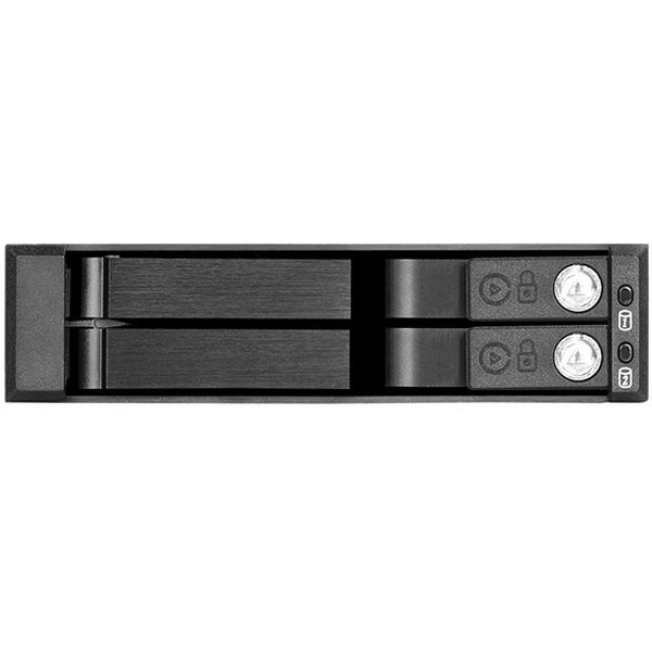 Zdjęcie produktu: Silverstone FS202B zatoka 3.5" mieszcząca 2x 2.5" SAS/SATA 6.0 Gbit, trayless, hot-swap (SST-FS202B)