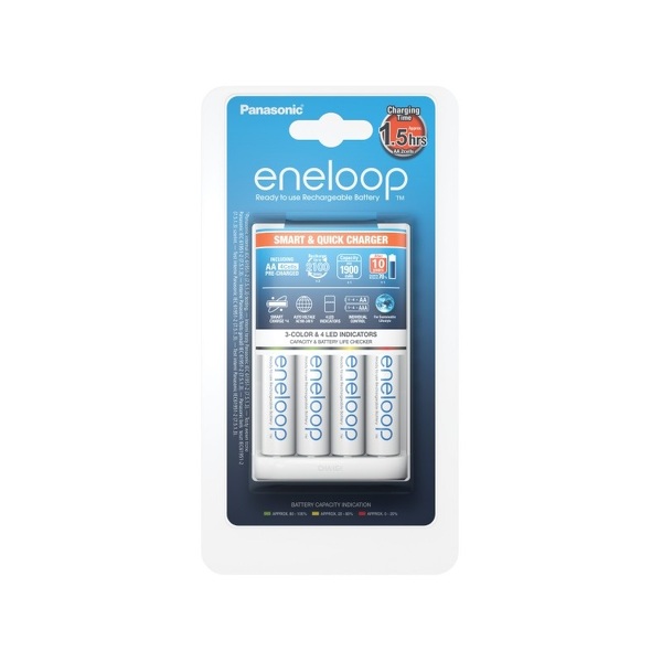 Zdjęcie produktu: Ładowarka Panasonic BQ-CC55 + 4xR6/AA Eneloop 1900 mAh (K-KJ55MCC40E)