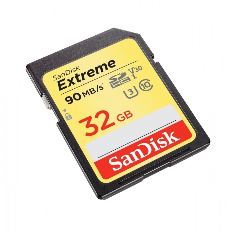 Karta SanDisk Extreme SDHC 32GB 90/40 MB/s V30 UHS-I U3 (SDSDXVE-032G-GNCIN)